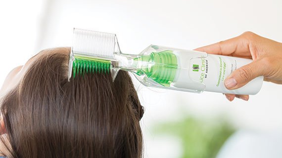 How to apply the liquid gel for lice treatment at-home